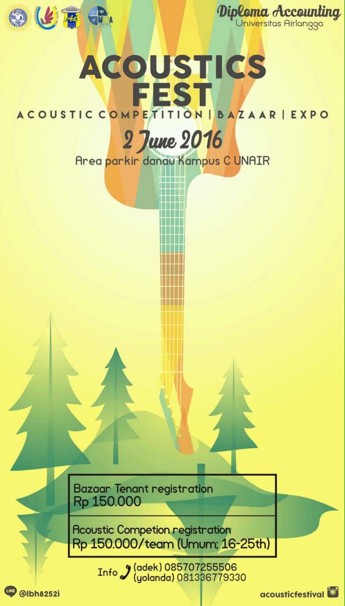 "Acoustic Festival and Bazar Expo 2016" • line:@lbh8252i • IG:Acousticfestival • 📞AdekWN-085707255506