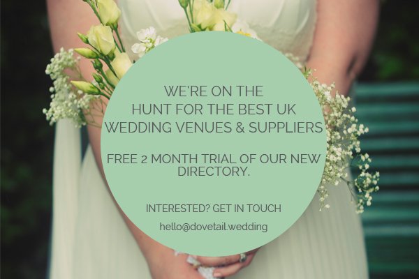 Don't forget - all wedding businesses can get a free 2 month trial of our beautiful directory #weddinghour