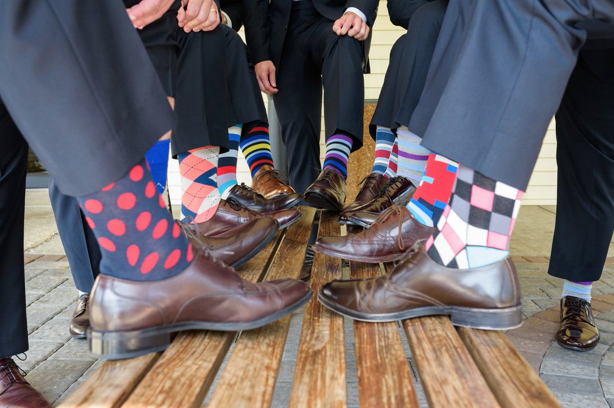Show off your personality. #groomsmen #socks