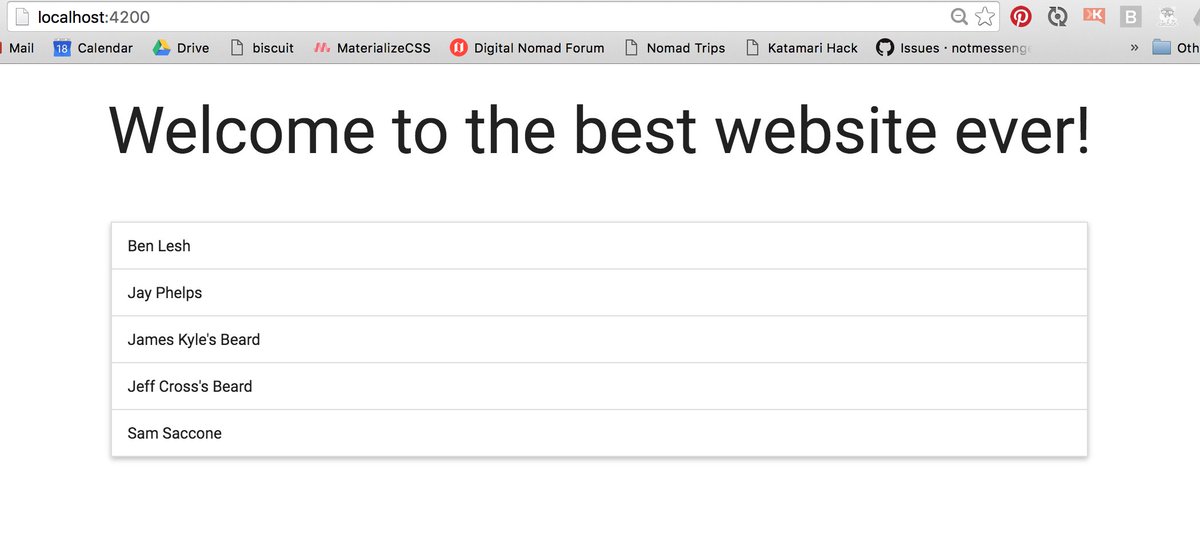 ladyleet's tweet image. Working on a very very important #angular2 app. #dependencyinjection #angularbootcamp #ng2 #angularjs