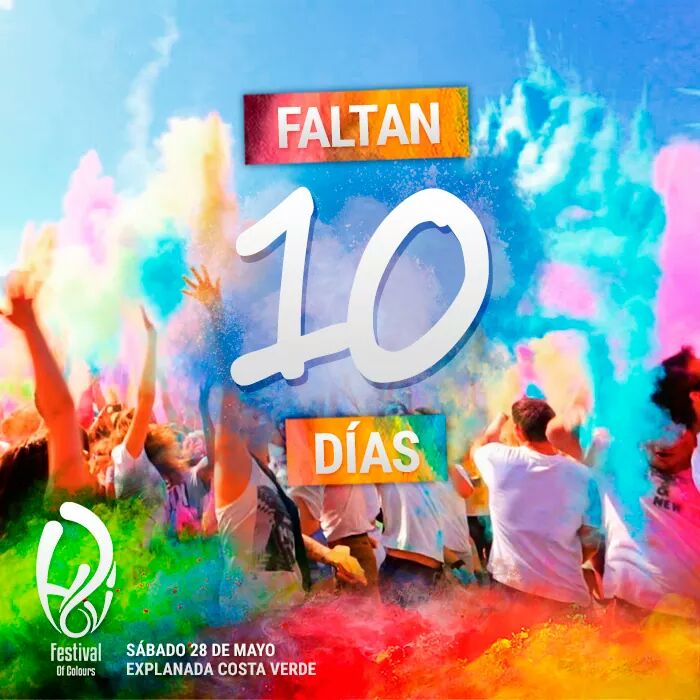 VastionGroup's tweet photo. A tan solo 10 días para vivir la experiencia Holi Festival. #HoliPeru #VastionGroup 🎉🌈 https://t.co/3YGpURoVxp