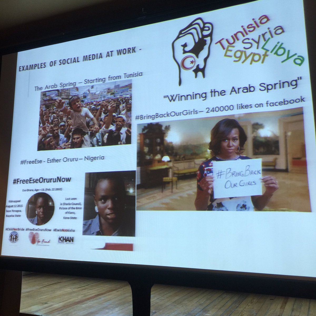 Mojojohanna's tweet photo. Examples of #socialmedia for social change @edwindaniels1 #impactbehavior #BringBackOurGirls https://t.co/LOzev04EyJ