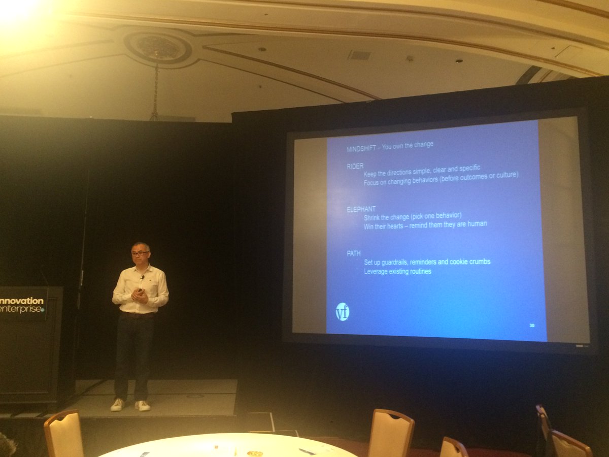 innoalchemist's tweet photo. Soon Yu of VFC's secrets = Above the Rim CHANGE #CINOWest #CSOSF @SignalsGroup #strategy #ceos #innovation #change https://t.co/jrMK4qAc12