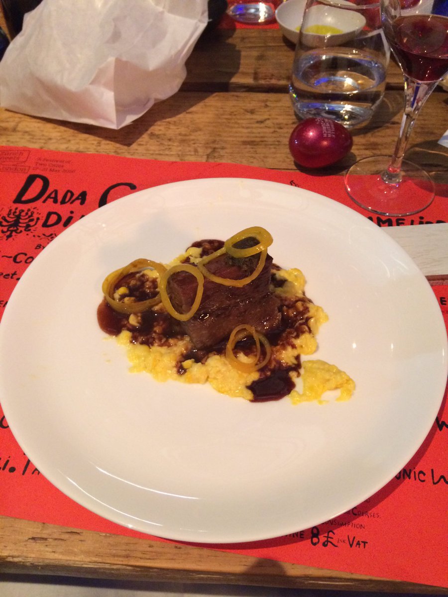 MySwitzerland_e's tweet photo. Celebrating 100y of #Dada with a brilliant Dada menu, prepared by #FabianSpiquel from #MaisonManesse @zurichmeets https://t.co/iivzrwvrNJ