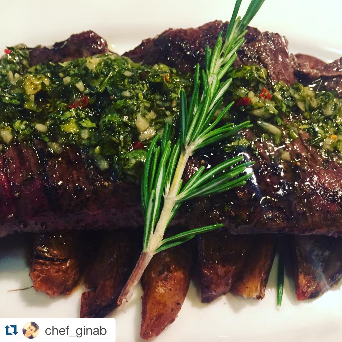 #Repost @chef_ginab with <a href="/repostapp/">Repost</a>.
・・・
Skirt Steak+Fries+Chimichurri
@txokos_kitchen @eastendmkt