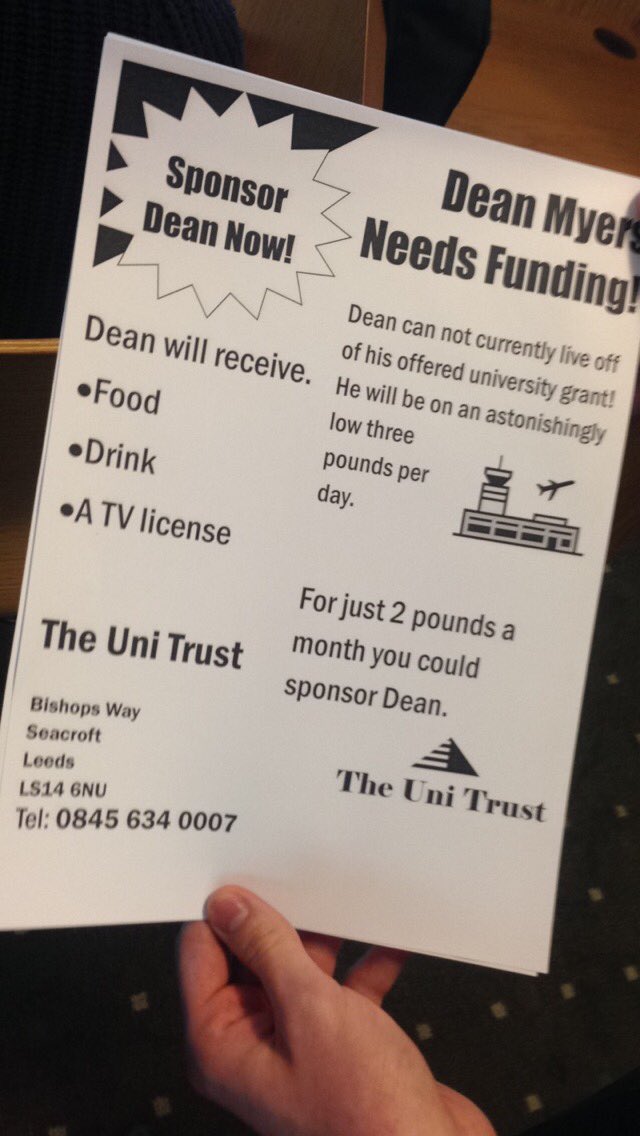 Shanmull97's tweet photo. When Dean worked it out he'd get £3 a week to live on at uni ��😹 Oh we are bad to him 😹 fun, fun, fun! https://t.co/JxrZNCeszu