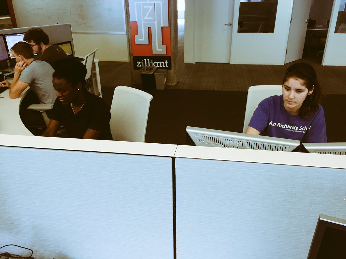 _castro_vanessa's tweet photo. Talk is cheap, show me the code. These girls are all business. #ARSpride #juniorinternshipweek #softwareengineers https://t.co/2Bx3KGG8nK