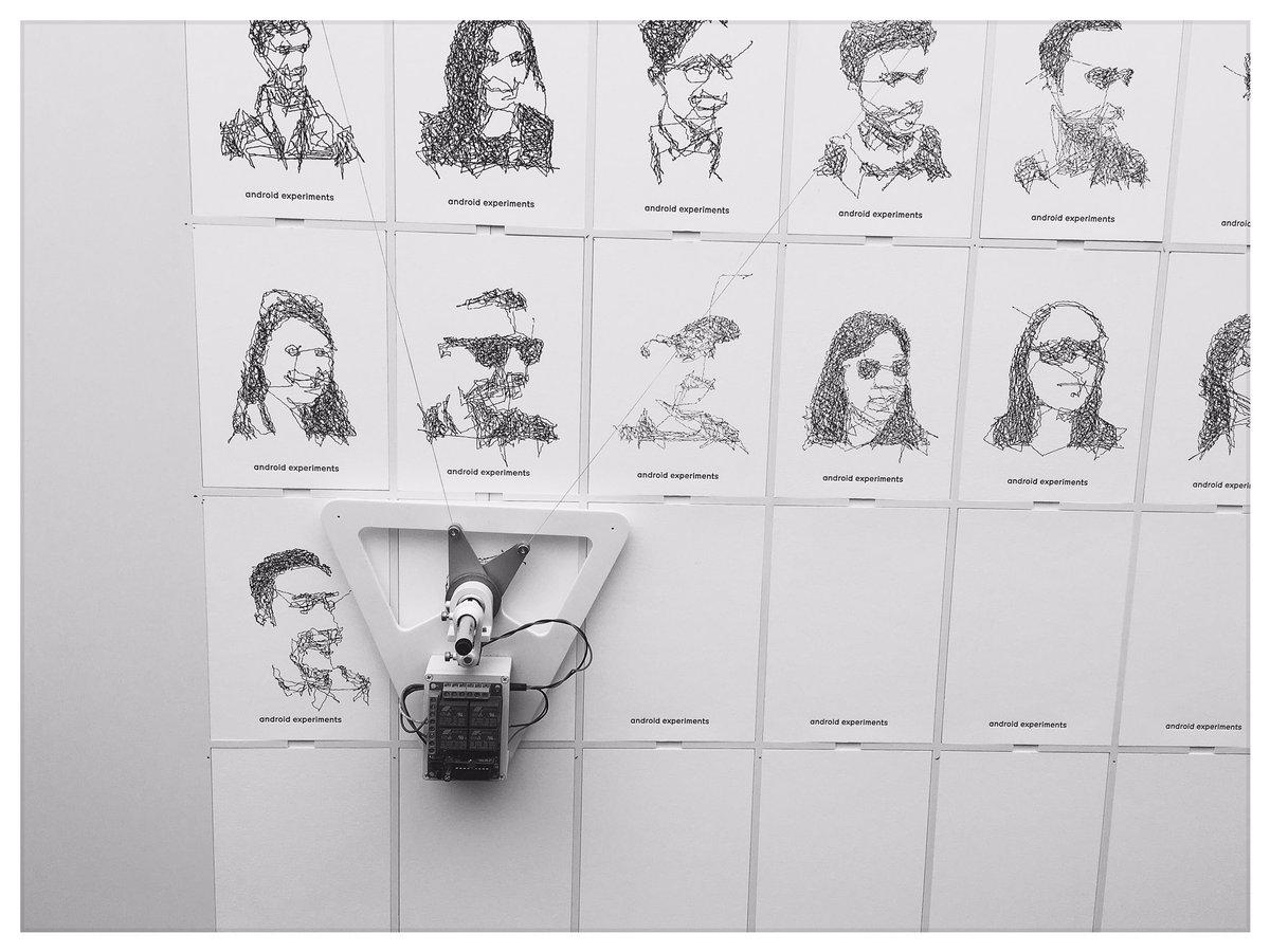 eunicedo's tweet image. ready to have my face drawn by ioio plotter @google @googledevs // android experiments // #io16 #androidexperiments