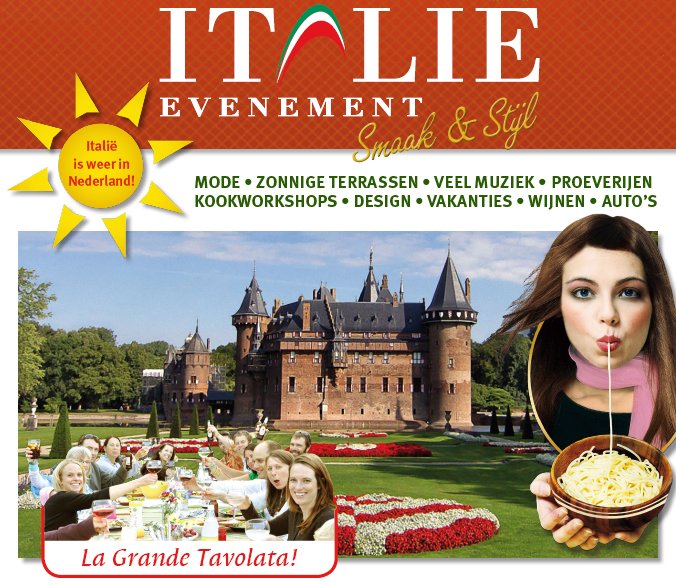 Vr 20 t/m zo 22/5 Het #Italië evenement! Kom naar stand 105, links na de ingang 
Info: bit.ly/itevn16
Ciao