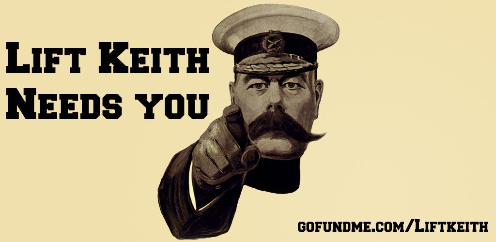 Lift_Keith's tweet photo. Donations for Keith are nearly at £30,000! Can you help to get us there? https://t.co/Tlv2QZQFsQ #liftkeith https://t.co/3n4vj2O73L
