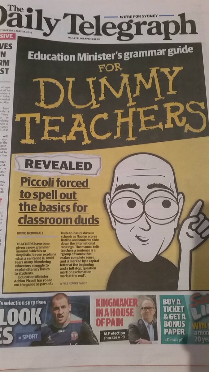 JadeGale5's tweet photo. This was in todays paper. Really? #ACUedu_p https://t.co/dw8lIpCFOU