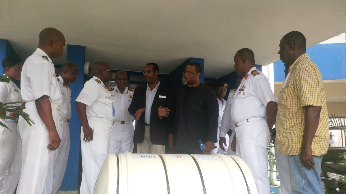 neptunemarine1's tweet image. @neptunemarine1 presenting a #ZodiacSOLAS liferaft to @NigerianNavy  NNS PROSPERITY. #PainsWessex #survitec