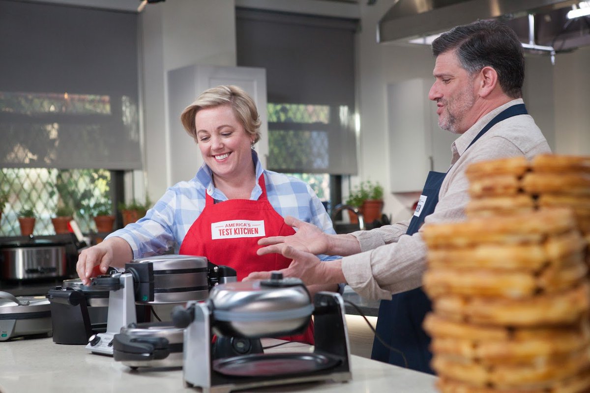 America S Test Kitchen On Twitter We Re Filming Some Of Your Favorite Segments Equipment Reviews Taste Tests For Atktv Season 17 Up First Waffles