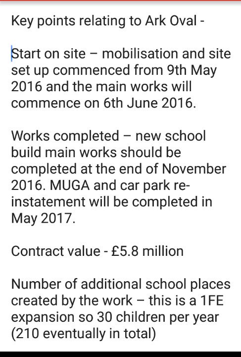 Addiscombe_West's tweet photo. Great new that works to build new extension to Ark Oval School, Cherry Orchard Rd, start soon. #Addiscombe #Croydon https://t.co/gysSR9zMlD