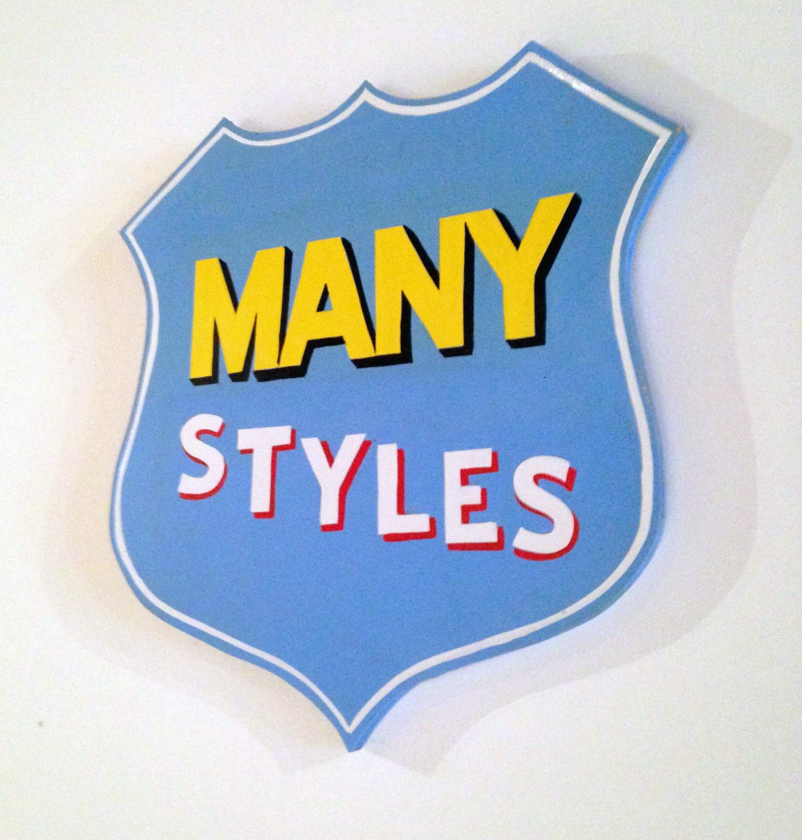 GoodSignsVan's tweet image. Hand-painted heraldry at the shop today. Custom crests available drop us a line, GOOD SIGNS is in your corner.