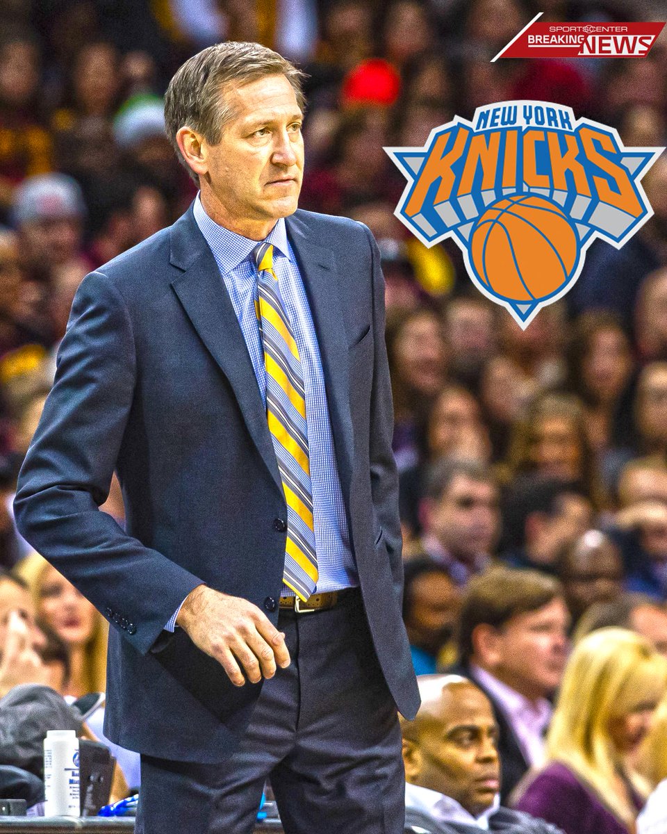 SportsCenter's tweet image. BREAKING: Knicks will hire Jeff Hornacek as their next head coach. (via @IanBegley, 1st reported by Bleacher Report)