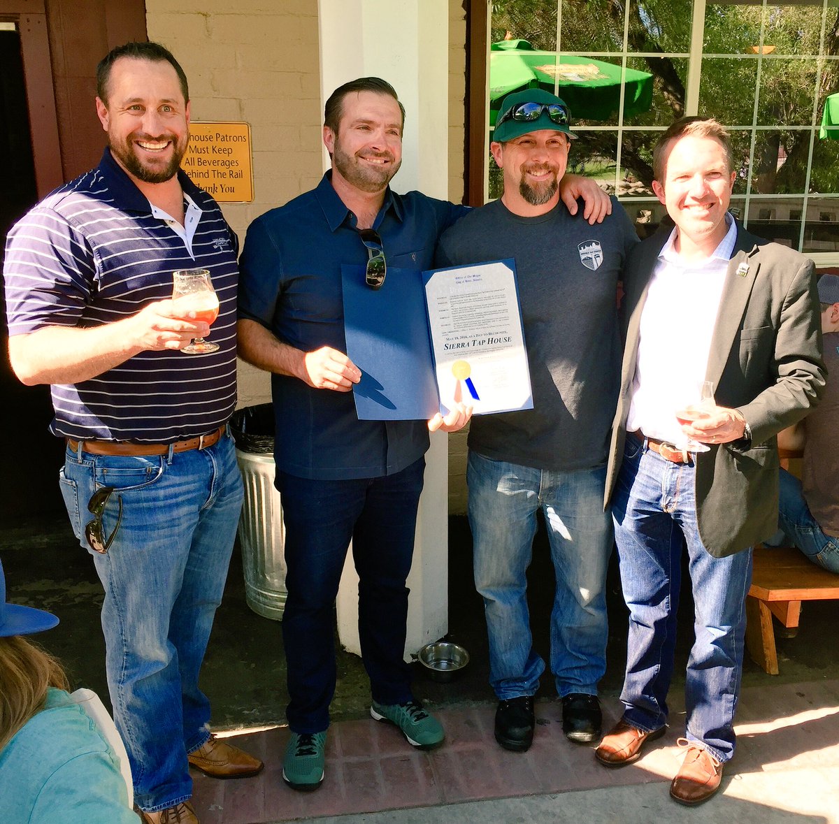 CityofReno's tweet photo. Congratulations on 10 years in the #CityofReno, @SierraTapHouse! #RenoCraftBeerWeek #CraftBeer πΊ https://t.co/Whck5zIVrP