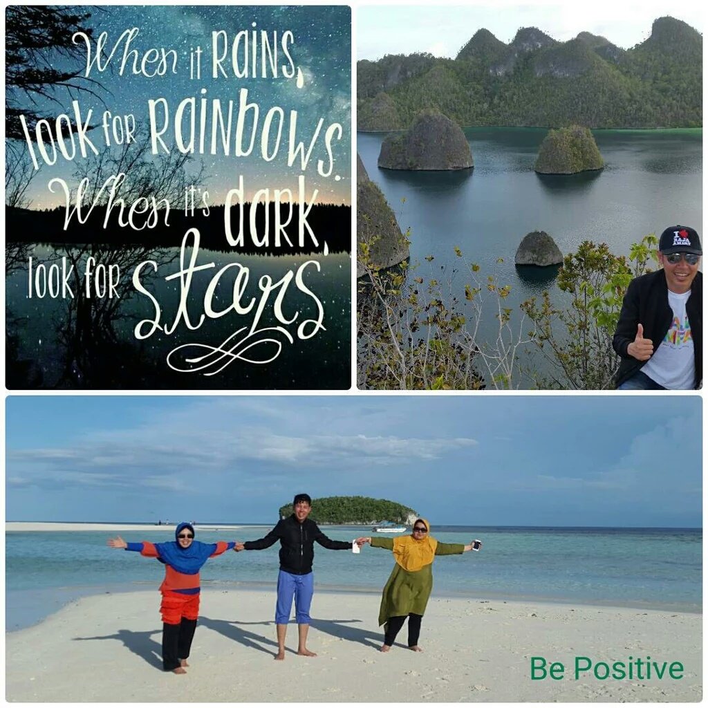 Be positive. Saat hujan, lihatlah pelangi. Saat gelap, lihatlah bintang. Saat cerah, lihatlah mentari. #MentalSukses