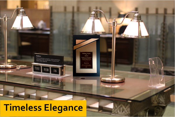 Awards should be an artistic design a recipient is proud to display. Anything less takes away from the achievement.