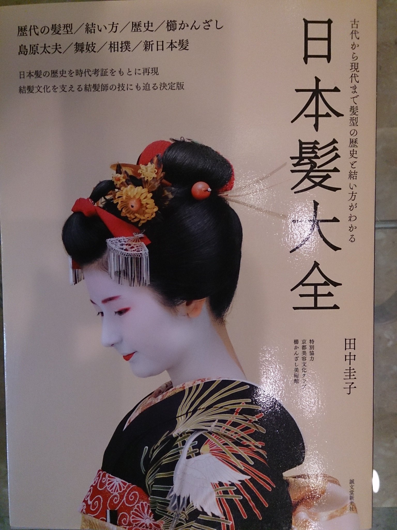 日本髪写真集「日本の髪型」南ちゑ 著 / 結い方など結髪工程写真も