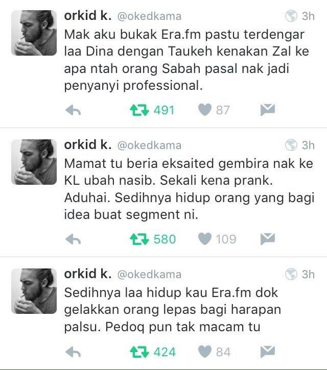 taufiqhelios's tweet photo. ooo ni ke kononnya kes "menjatuhkan seni"

omg. serius ke ni. sejak bila "prank call" yg maha bodoh tu seni. https://t.co/eqOiMFcJc9