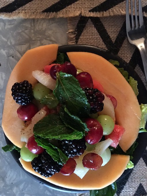 Since my salads are so beloved I figured I would share mine. A nice little #fruit #salad. #healthyliving