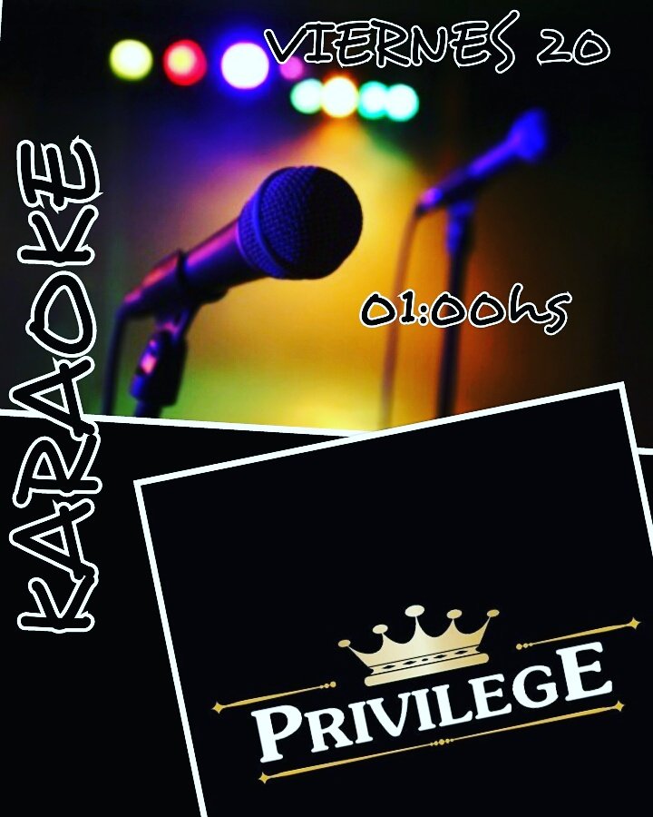 Bar_privilege's tweet photo. Viernes 20 nochee de KARAOKE 🎤 Te esperamos con la mejor onda y buena musica #Dj #LiveMusic #Tragos #Amigos 🎊🍻🎉 https://t.co/fDMekLQzCu