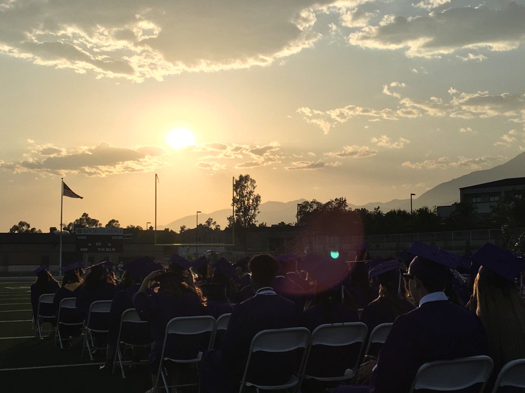 mrsgrchs's tweet photo. Graduation on our own turf !#literally #RCHS2016 #aintitpretty https://t.co/iXu5hULJbw