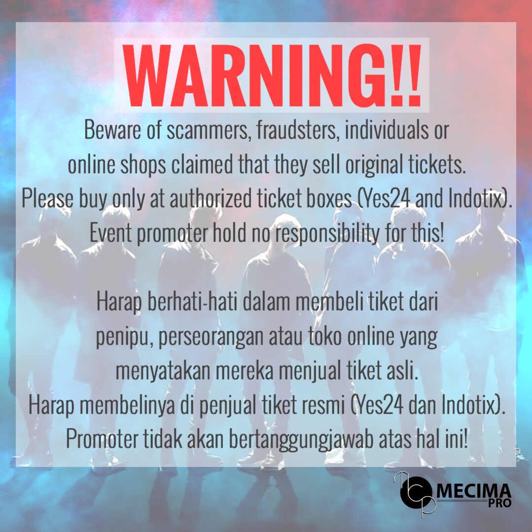 KoreanUpdates's tweet image. 1 hour to go for online sale of #iKONCERTinJakarta. Remember that online and offline has a different ticket quota.