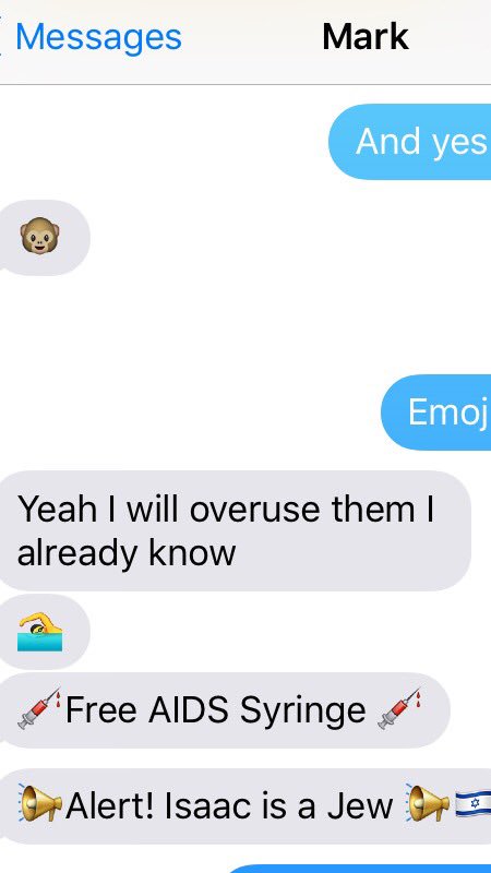 El_Sloth16's tweet photo. @BONERlisa finally has access to emojis... This is the result... #SecretlyLaughingMyAssOff https://t.co/PYYDDFlkiN