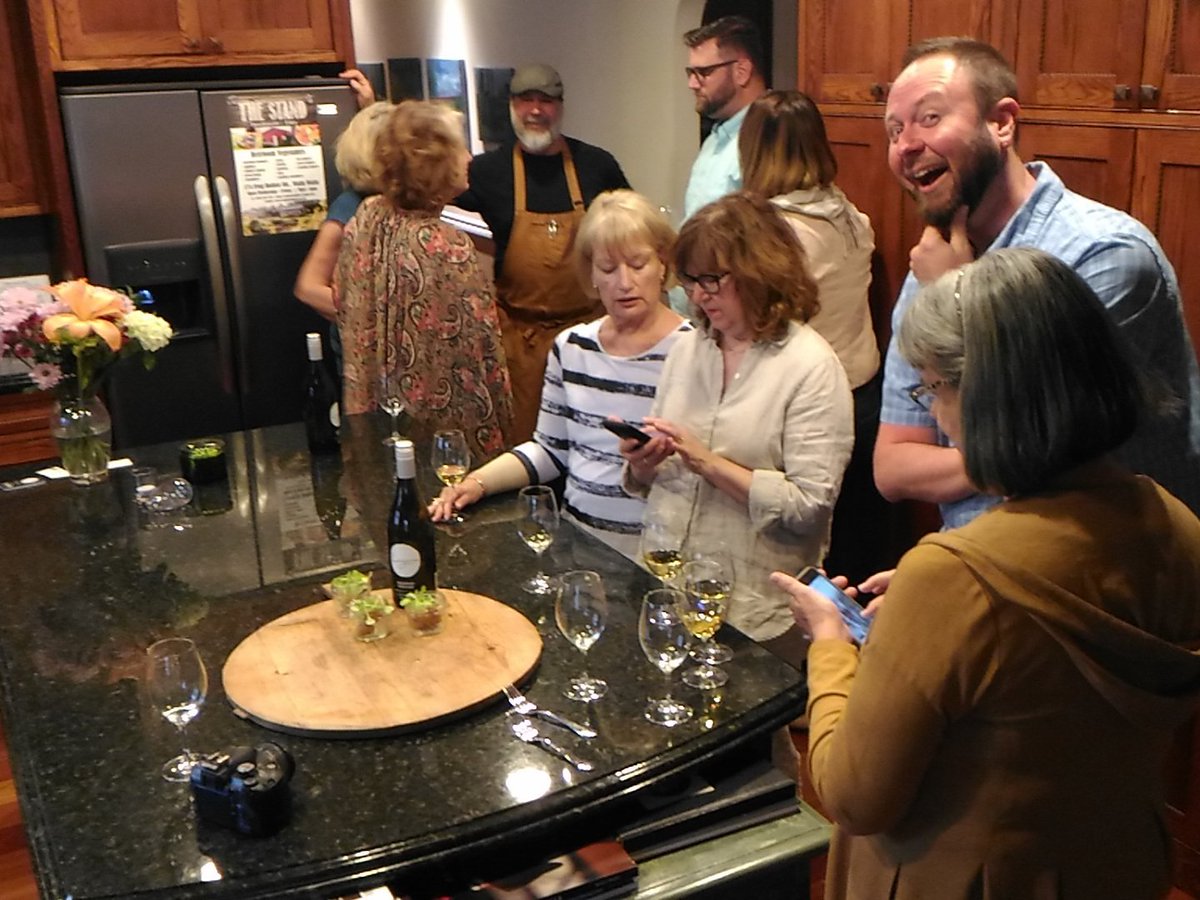 .<a href="/fatduckinn/">Fat Duck Inn</a> party in the kitchen ready for #gourmet dinner with #visitwallawalla #wine