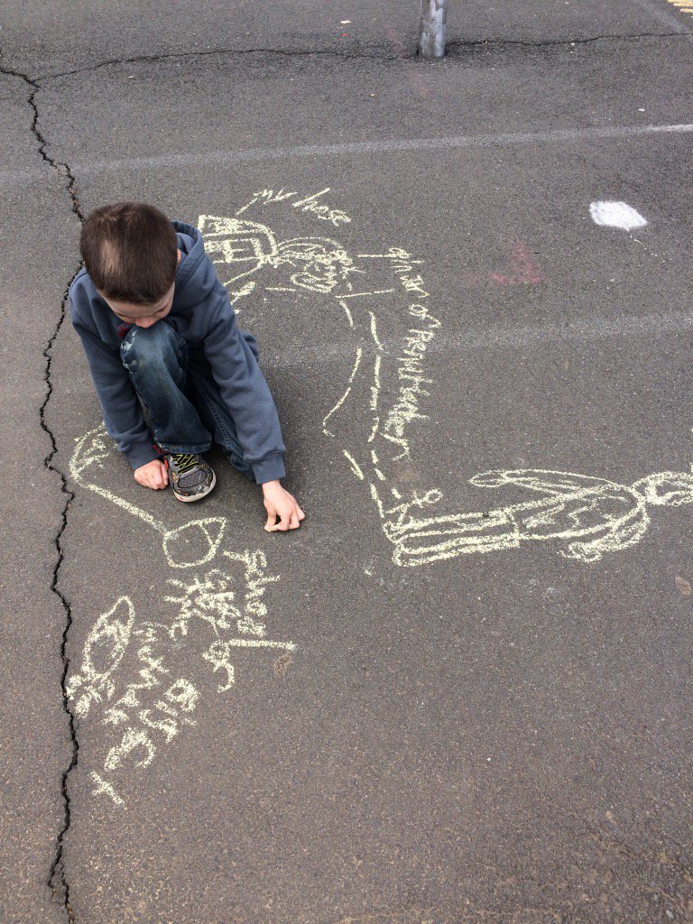 WOSnews's tweet image. What happens when there&apos;s a Bigfoot spotting during recess? A plan unfolds with #mrskuhnWOS&apos; sleuth on the job!