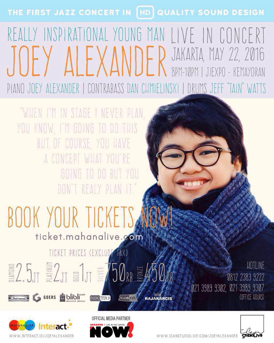 NOW_Jakarta's tweet photo. Join #NOWJakarta's #NJ_Contest to win @_JoeyAlexander's concert ticket! T&C -> https://t.co/QMrcsURXFm @EnjoyKuis https://t.co/tUSLP2GG6u