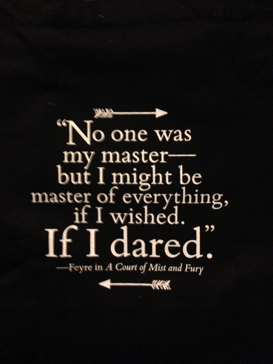 CuppaCritiques's tweet photo. My #ACOMAF pre-order tote arrived last weekend while I was at #BookCon2016. I appreciate the quote so much. https://t.co/QBLioMYafa