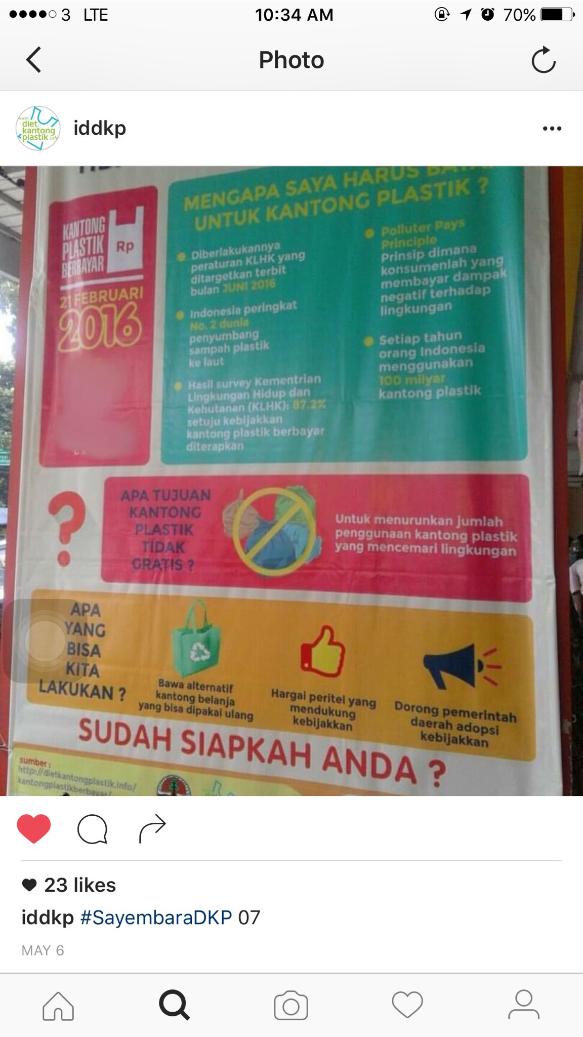 Chilee Dears Twitter Saya Dukung 100 Diet Kantong Plastik Ini