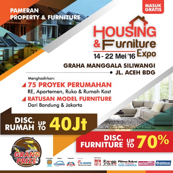 BANDUNG ᮘᮔ᮪ᮓᮥᮀ (@infobdg) on Twitter photo #HousingAndFurnitureExpo2016 Disc rumah Up To 40Jt 14-22 Mei at Graha Manggala Siliwangi <a href="/ciptamedia_/">ciptamedia_event</a> #HousingAndFurnitureExpo2016 Disc rumah Up To 40Jt 14-22 Mei at Graha Manggala Siliwangi <a href="/ciptamedia_/">ciptamedia_event</a>