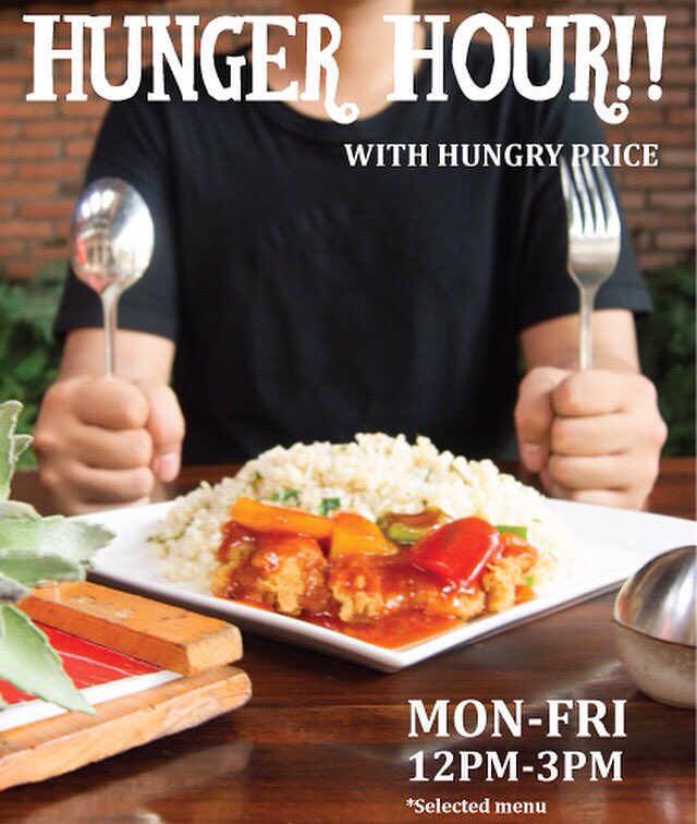 Let's lunch..
Enjoy our HUNGER HOUR!!