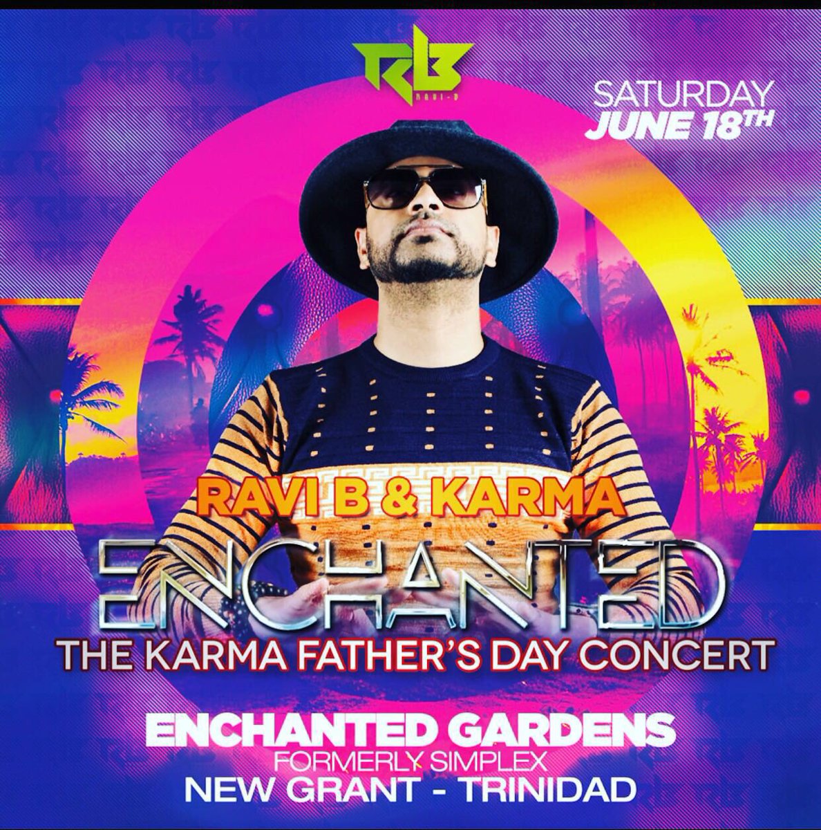 NISHAB1's tweet image. #RaviB #Enchanted #TheKarmaFathersDayConcert #SaturdayJune18 #EnchantedGardens #SouthTrinidad #TheConcertEvent