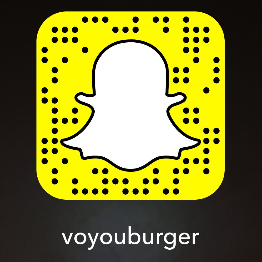 Ajoutez-vous sur Snapchat, parait qu'on est drôles ! #voyouburger #voyou