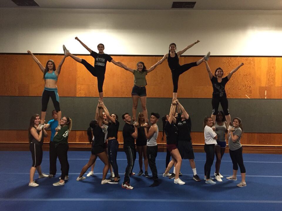 CPPcheer's tweet image. First team practice with the 2016-17 squad💚🐴💛 #cppcheer #gobroncos