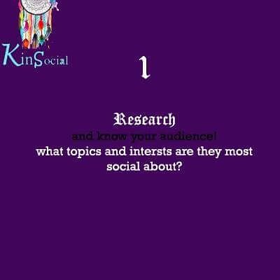 KinSocial16's tweet photo. Research and knowing your audience is the first key towards the success story.   #socialmediamarketing  #Step1 https://t.co/AAOQAMDaha