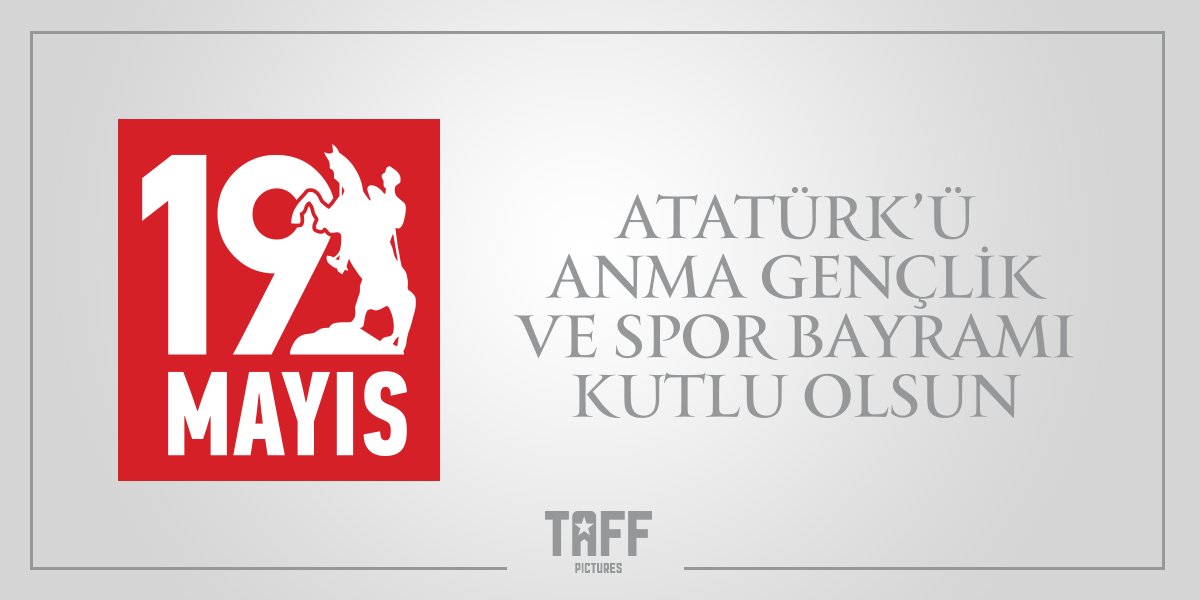 İstiklal mücadelesinin başladığı gün olan 19 Mayıs Atatürk'ü Anma Gençlik ve Spor Bayramımız kutlu olsun!