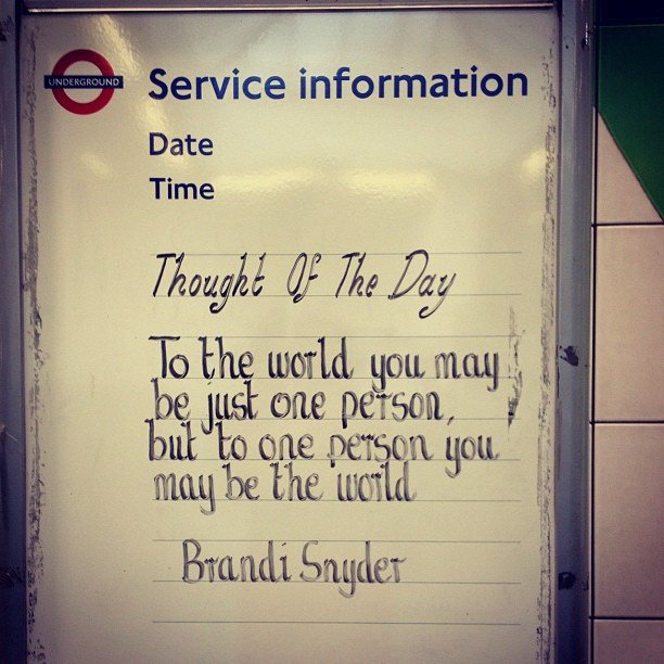 Wise words on the underground bit.ly/1XbRCeK