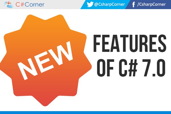 dbeniwal21's tweet photo. New features of C# 7.0 by Sarva Raghavan https://t.co/hbpGnYyTxN CC @CsharpCorner #csharp #csharp7 #dotnetcore https://t.co/r2VU37YWxJ