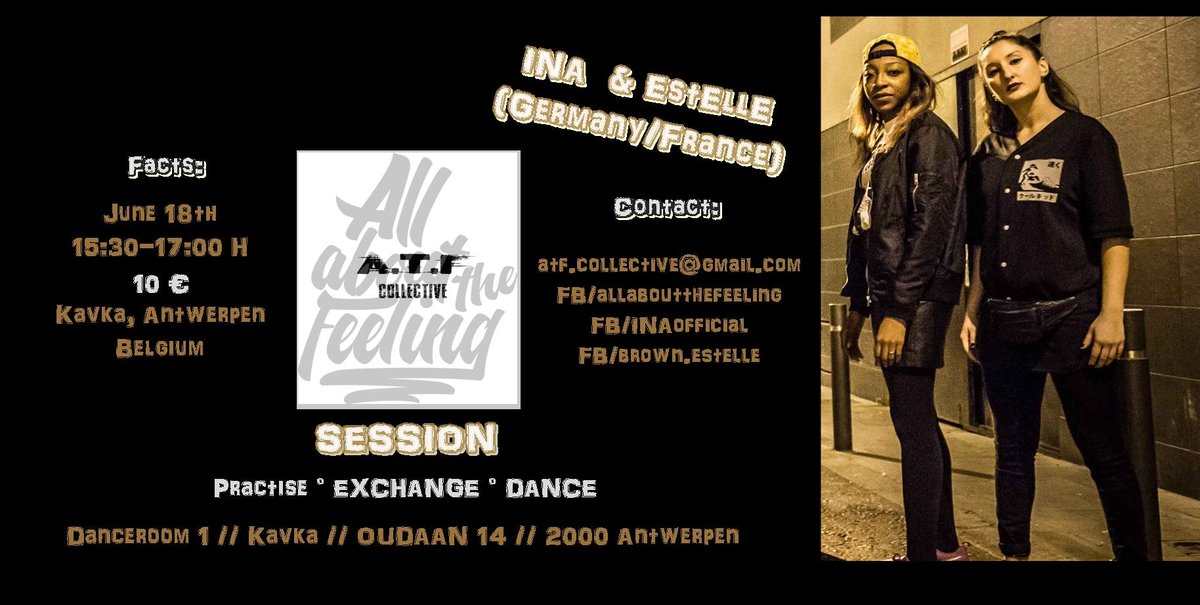 AtfCollective's tweet image. Dont miss Ina and @Ebenestelle workshop in Antwerpen on June 18th at #Kavka #antwerp #dance #workshop #belgium.