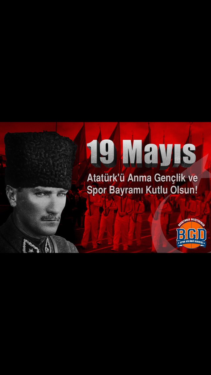 Atatürk'ü anma gençlik ve spor Bayram'ımız kutlu olsun.
