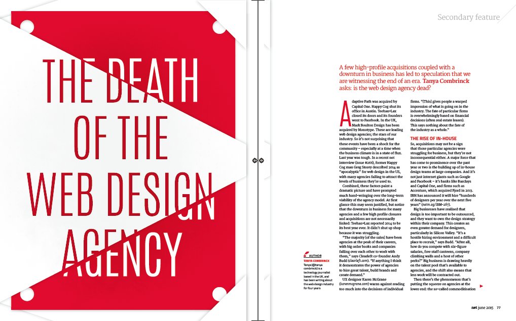 netmag's tweet image. Is the web design agency dead? medium.com/net-magazine/t… A report by @tanyacombrinck.