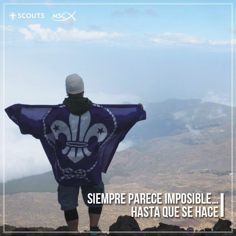 ¿Te atreves a compartir qué te parece imposible? Entre todos los conseguimos :D #FelizJueves #SomosScouts