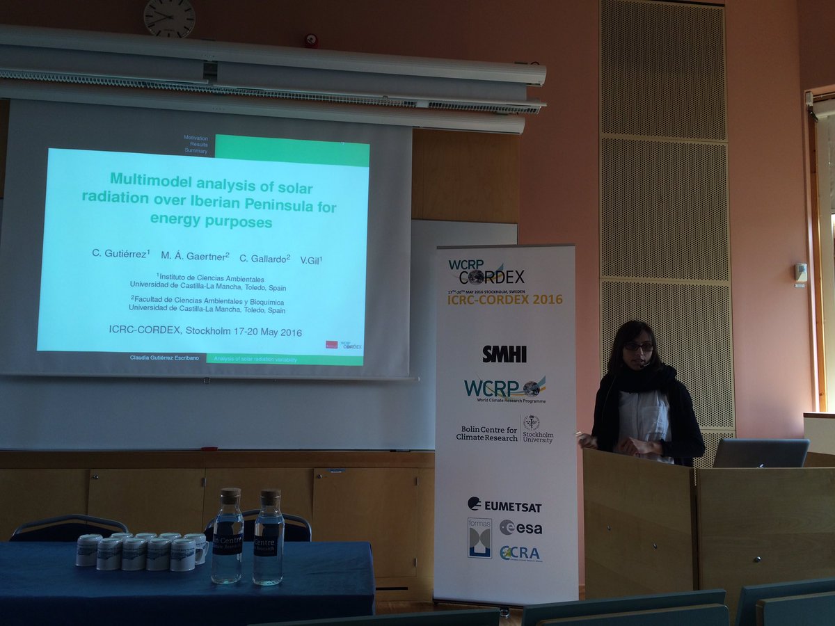 Changing potential for solar PV production with Climate change? Claudia Gutierrez at the #CORDEX2016