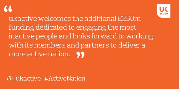 _ukactive's tweet photo. We fully support the new @Sport_England strategy and its drive to build an #ActiveNation https://t.co/tH3CJ7GILq https://t.co/xNBNxFKL8w